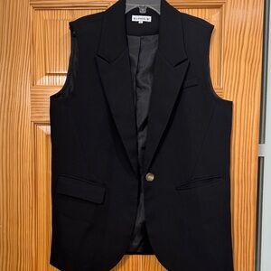 Elegant Black Blazer Vest by Express